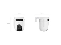 EZVIZ Smart Home WiFi Camera PAN & Tilt Dual Lens 5MP 30m IR, 1/3” CMOS, H2.65, PAN:350°, Tilt:80°, 3D DNR, WDR, Human/Vehicle Shape Detection, Two Way Talk, Dual 3K, Supports Micro SD up to 512GB, 1xRJ45 10/100M Port, PSU12V1.5A, WIFI6 [EZVIZ CS-H9C-R105-8H55WFL]