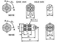 Round Miniature Key Switch • Form : SPST-0-1 • 1A-125VAC [IGS106-2]