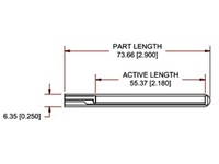 2.2 Inch (6cm) Bending Sensor. An Ultra-Thin, Flexible Printed Circuit [BDD FLEX SENSOR 2,2 INCH]