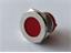 VANDAL RESIST PILOT LAMP 22mm FLAT  RED DOT LED 24V AC/DC 15mA- IP67 -  NICKEL PLATED BRASS [AVL22F-NDR24]