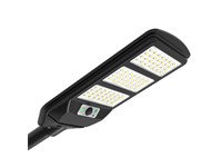 Solar LED Street Light 12W 1800Lumens, Equivalent Power:120W, 6500K Cool White, Max:8M PIR Sensor, Day:10 Lux, Night:5-10 LUX, Solar Panel:12W/5V, 120° Beam Angle, Discharge Time:12-14HRS, LiFePO4 3.2V 12000mAh, 1200 Cycles, come with Remote, IPX4 [MAJ SSL120C]