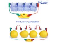STEM EDUCATIONAL KIT ,INCLUDES CLIPS , CABLES , VOLTMETER , LED SPEAKER , AS WELL AS PLASTIC TUBE FOR HOLDING SALT WATER .LEARN THE SCIENCE BEHIND THE POWER  .TEST AND MEASURE DIFFERENCES BETWEEN DIFFFERENT FRUIT . [EDU-TOY FRUIT POWER TEST KIT]