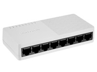 Hikvision 8 Port Gigabit Plastic Switch 8x10/100/1000Mbps, Supports MDI/MDIX, Switching Capacity 16Gbps, MAC Address Table 4K, Max Power Consumption 5W, Surge Protection 2KV, PSU:5VDC 1A, 124×25×61mm [HKV DS-3E0508D-O]