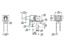 DPDT ON OFF ON VERT PCB 3A 120VAC/28VDC / 1A 250VAC SUB-MINIATURE TGL [TS9A]