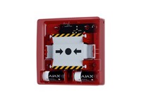 Wireless Wall-mounted Button For Manual Fire Alarm Activation, Freq:868.0~868.6MHz, 2xCR123A, Operating Temp:0°С~+50°С, Compatibility:HUB 2 (2G/4G) HUB+, HUB 2+, HUB Hybrid 2G/4G & REX/REX2 Extenders, 102×104×39mm, 214g [AJAX MANUAL CALL POINT (RED)]