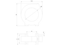Residual-current Transformer For Residual Current Monitoring Bushing Opening 80 Mm Residual Current 30 Ma...40 A [3UL2304-1A]