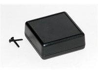 ABS Enclosure 66X66X28MM Black No Battery Door [1593JBK]