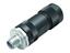 Circular Connector M12-L Cable Male Straight 5 Pole(4+FE) Screw Lock 13mm Cable Entry Unshielded IP67, UL M12X1.0 [99-0639-29-05]