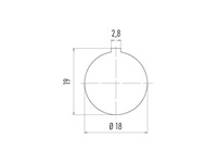 Circular Connector Bayonet Panel Female 7 Pole Solder Terminal IP40 5A 125V [99-0624-00-07]