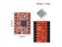 Stepstick Stepper Driver Board A4988 V2. Used for 3D or CNC Boards. 2A Per Phase. 5 Step Resolutions. [HKD RAMPS STEPPER DRIVER A4988]