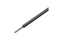 Silicone Single Core Stranded Cable LSZH 1.5mm Black, SiF, Nominal Voltage: AC U0/U 300/500V, Test Voltage:2000V, Breakdown Voltage:5000V, Temperature Range:Flexible -25°C~180°C, Fixed -60°C~+180°C, Cu, Tinned, DIN VDE 0250-1 [CAB23601]