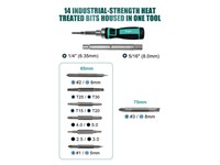 16-in-1 Ratchet Screw Driver Set - 229mm [PRK SD-9821]