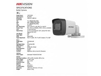 Hikvision Outdoor Mini Bullet Camera, 2MP HD1080P IR, Switchable TVI/AHD/CVI/CVBS, 1920x1080, 3.6mm Lens, 20m IR, Day-Night, IP66 [HKV DS-2CE16D0T-EXIPF (3,6MM)]
