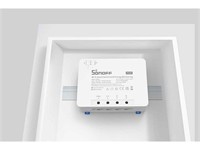 High Power WiFi Smart Switch with Energy Monitoring. Can be used for Geyser Control, as loads of upto 25A Can Be connected. Can be mounted on a DIN Rail. [SONOFF ENERGY MONITOR POW R3]