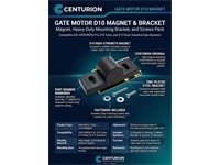 Centurion Gate Motor D10 Magnet Mounting Bracket and Screws [CEN GATE MOTOR D10 MAGNET]