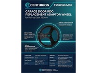 Centurion Garage Door RDO Replacement Adaptor Wheel for Roll-up Door 280mm [CEN 1302DRUM01]