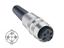 CIRC CON M16 CABL FEMALE STR 3 POL SCW LOCK 6mm CABL ENTRY IP40 *** 09-0306-00-03 *** [KV30M]