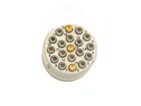Circular Connector M23 Signal Female Solder Insert CW- 19 Pole, for 16x1mm/3x1,5mm Contacts - 8/10A @ 320VAC Max. [7001919104]