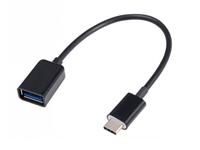 USB 3.0 CABLE  TYPE A FEMALE USB3.0  TO  TYPE-C  MALE  (10CM ) WHITE [USB CABLE AF-TYPE-C OTG #TT]