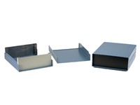 Steel Instrument Enclosure Satin Black 203x203x76.2cm Solid Top and Bottom [1458D3]