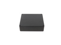 Diecast Aluminum Enclosure 120MM X 120MM X 28MM IP54 in Black [1590QBK]