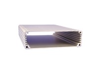 Enclosure Alluminum Extruded 103 x 30.5 x 160mm Clear Plastic with Black Ends [1455L1602]