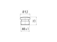 Protection Cap for Female Connectors - M8 X 1 [08-2441-000-000]