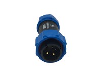 Circular Connector Plastic IP68 Screw Lock Cable End Plug 5 Poles Male 30A 500VAC [XY-CC210-5AP-I-1N]