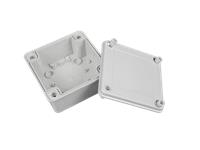 Plastic Waterproof ABS Enclosure, 130g, Rated IP65, Size : 120x120x60 mm, 3mm Body Thickness, Impact Strength Rating IK07, Box Body and Cover Fixed with Plastic Screws, Silicone Foam Seal, Internal Lug for Circuit Board or Din Rail Track. [XY-ENC WPP2-02 PS]