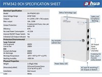 Dahua 9 Channel CCTV Distributed Power Supply, I/P Range:AC90~264V, O/P:9x12VDC, Max Output:10A 120W, Internal ON/OFF Power Switch, Output Protection:9 Replacement Fuses, Max. Per Output 3A, 315x215x53mm, 2.47kg [DHA PFM342-9CH]