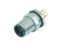 8 way Male Cylindrical Socket with Screw Lock and Front Mount [09-3481-550-08]