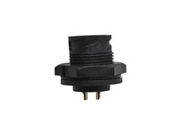 Circular Connector Plastic IP67 Waterproof Bayonet Lock Female Panel Receptacle 4 Pole 5A/250VAC - 15,6x14,8 Panel Cutout (5/8") -40 - 105° [PM04FCC-KCS7001]