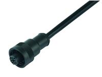 Cordset - RD24 style Binder 7 pol (6P+Earth) Female Straight Single Ended 2M PVC Cable. 8A/250VAC. IP67 [79-0236-20-07]