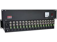 16 port 12Volt DC, 10Amp power supply with built-in surge protection and 16 channel coaxial video surge arrestor [BFR PSU-250VA-12VDC]