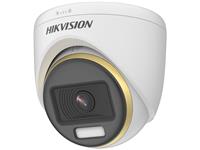 Hikvision ColorVu Plastic Turret Outdoor Camera ,2MP 3.6mm Lens , 20M , Res:1920×1080 ,OSD menu, 3D DNR, true WDR , (4 signals switchable TVI/AHD/CVI/CVBS) , Image Mode: STD/HIGH SAT , 12VDC , Brightness, Sharpness, 3D DNR, Mirror, Smart light , IP67 [HKV DS-2CE70DF3T-PF (3.6MM)]