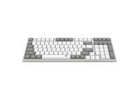 Redragon Scissor Full-Sized Wired USB Gaming Keyboard, Keys:Low-Profile Scissor Silent Keys, Compact & Modern Design, Grey/White, Suitable for Gaming or Office Usag, 38.2x13.6x2.4cm, 576g [RGN-BK7113]
