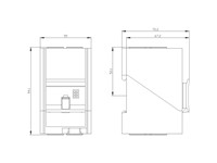 Current Measuring Module Set Current 10...100 A Width 55 mm Straight-through Transformer [3UF7102-1AA00-0]