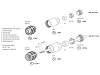 Circular Connector 7/8" Cable Female 5 Pole Screw Terminal PG7 Cable Entry IP67 [99-2444-12-05]