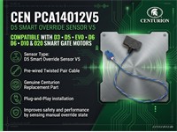 Centurion D5 Smart Override Sensor V5, Compatible with D3-D5EVO-D6-D10 & D20 SMART GATE MOTORS [CEN PCA14012V5]