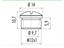 PROTECTION CAP FOR FEMALE CONNECTOR M12, IP67. 715-766, 825-876 & 815 SERIES [08-2769-000-000]