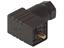 Valve Connector -Mini Cube Female DIN43650-C (9,4mm)  - 3 Pole + Earth 6A 250VAC/VDC PG7 IP65 4 - 6mm OD Cable Entry BLACK (933024100) [GDS307 BK]