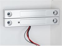 MAGNETIC SWITCH WITH LED N/C LEADED 430MM CABLE , 40-50MM WIDE GAP IDEAL FOR COMMERCIAL APPLICATIONS  . [MAG NC-ABS4050G]