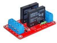 DUAL CHANNEL 5VDC SOLID STATE RELAY BOARD 240V/2A WITH FUSE [CMU SOLID STATE RELAY BRD 2CH 5V]