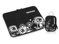13" Laptop sleeve with free camera case-Black [PMT SLEEVESET13BK]