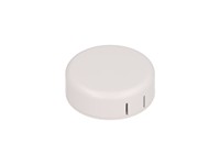 ABS Plastic Miniature Enclosure - Snap-Fit / Wall-Mount Round 60x20mm Unvented IP30 - White [1551SNAP12WH]