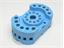 Relay Socket • Din Rail Round Edge • 11 Pin Panel [9023-E (BLUE)]