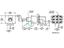 Miniature Toggle Switch • Form : 3PDT-1-0-1 • 5A-120 VAC • Right-Angle-PCB-ThruHole • Ver.Opr.Std.Lever Actuator [8305P]