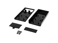 ABS Enclosure 140X66X28MM With Battery Door Black [1593YBK]