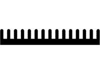 Extruded Heatsink • Rth= 9 K/W • Length : 37.5mm • Black Anodised surface [SK427-37,5SA]