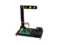 TRAFFIC  LIGHT CONTROL KIT, RED, YELLOW AND GREEN LED LIGHTS ,SWITCH BETWEEN COLOURS AT PRESCRIBED TIMES,TO CONTROL DRIVERS AND PEDSTRIANS . [EDU-TOY TRAFFIC LIGHT KIT]